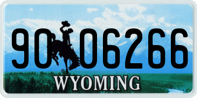 WY license plate 9006266