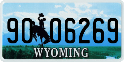 WY license plate 9006269