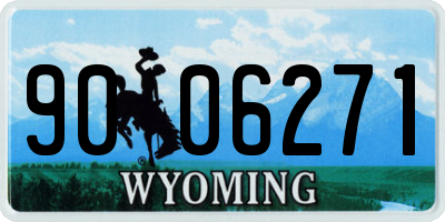 WY license plate 9006271