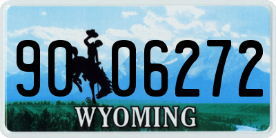 WY license plate 9006272