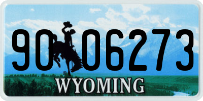 WY license plate 9006273