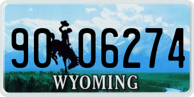 WY license plate 9006274