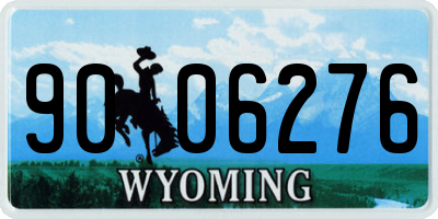 WY license plate 9006276