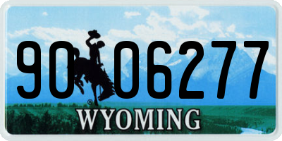 WY license plate 9006277