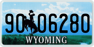 WY license plate 9006280