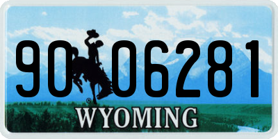 WY license plate 9006281