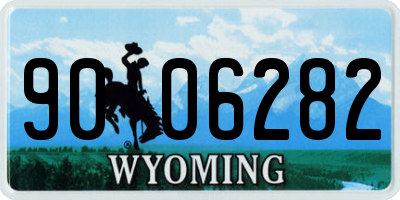 WY license plate 9006282