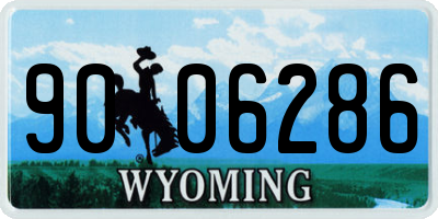 WY license plate 9006286