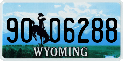 WY license plate 9006288