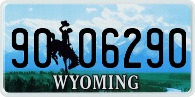 WY license plate 9006290