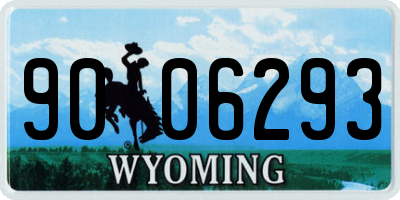 WY license plate 9006293