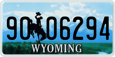 WY license plate 9006294