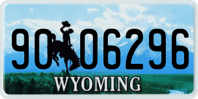 WY license plate 9006296