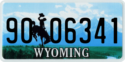 WY license plate 9006341
