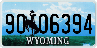 WY license plate 9006394