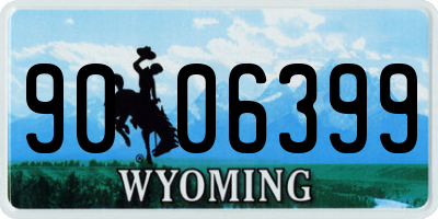 WY license plate 9006399