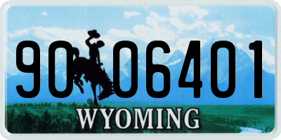 WY license plate 9006401