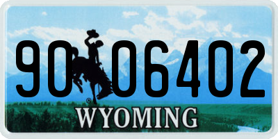 WY license plate 9006402