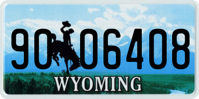 WY license plate 9006408