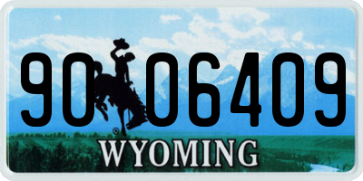 WY license plate 9006409