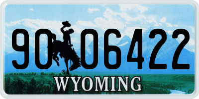 WY license plate 9006422