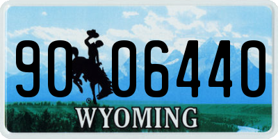 WY license plate 9006440