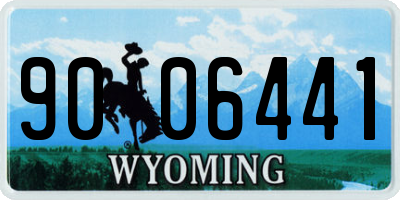 WY license plate 9006441