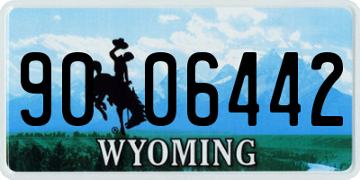 WY license plate 9006442