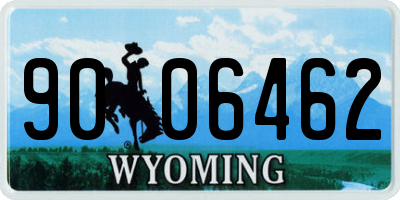 WY license plate 9006462