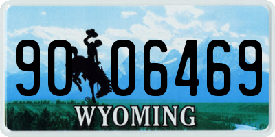 WY license plate 9006469