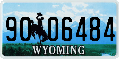 WY license plate 9006484