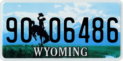WY license plate 9006486