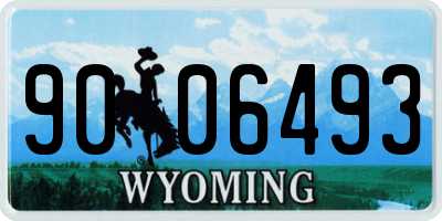 WY license plate 9006493