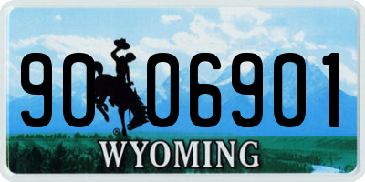 WY license plate 9006901