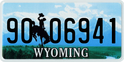 WY license plate 9006941