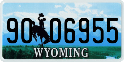 WY license plate 9006955