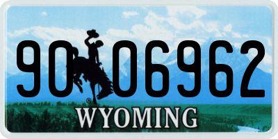 WY license plate 9006962