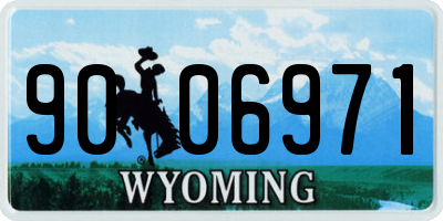 WY license plate 9006971