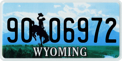 WY license plate 9006972