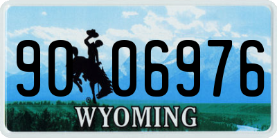 WY license plate 9006976