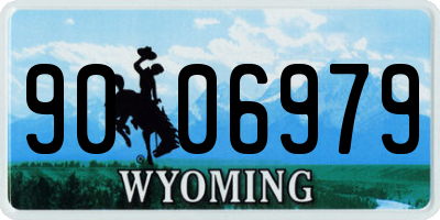 WY license plate 9006979