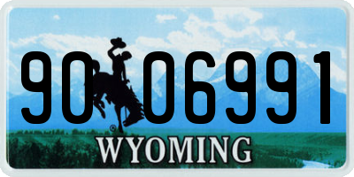 WY license plate 9006991