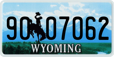 WY license plate 9007062