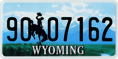 WY license plate 9007162