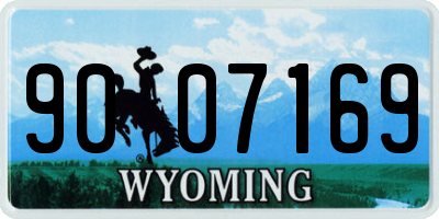 WY license plate 9007169