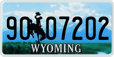 WY license plate 9007202