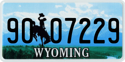 WY license plate 9007229