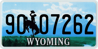 WY license plate 9007262