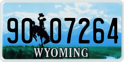 WY license plate 9007264