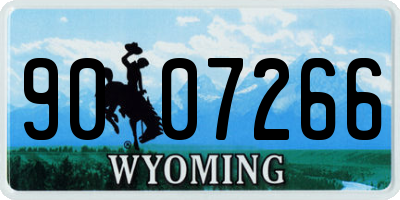 WY license plate 9007266